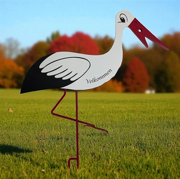 Barselsstork med personlig hilsen